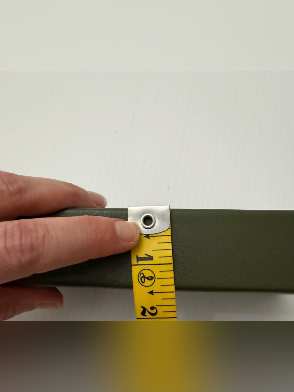 Longchamp Sunglass Eyeglass Case Olive Green Triangle Shape Lime Interior - Picture 10 of 10